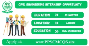 Civil Engineering Internship Opportunity in Lahore
