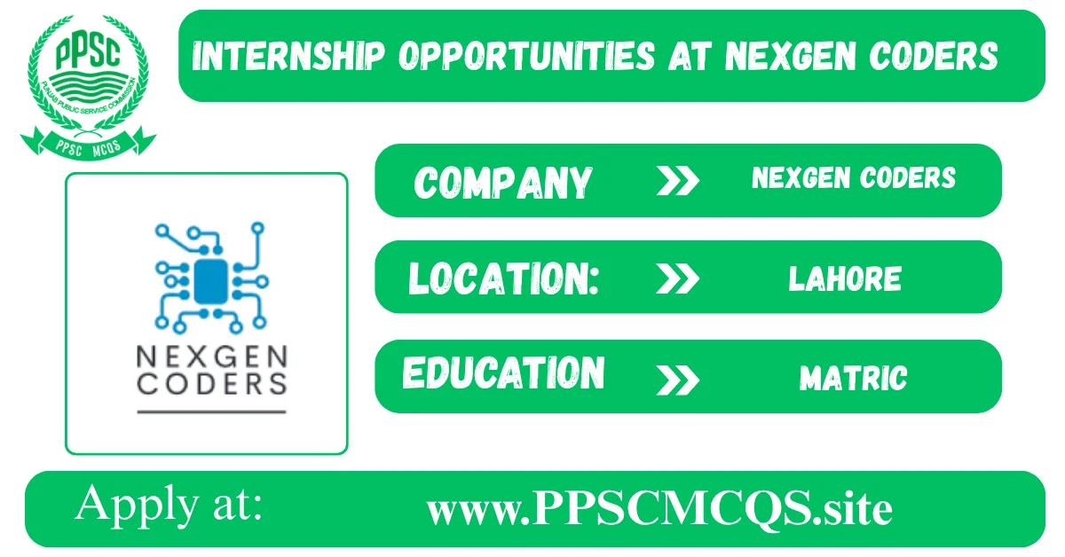 Internship Opportunities at NexGen Coders
